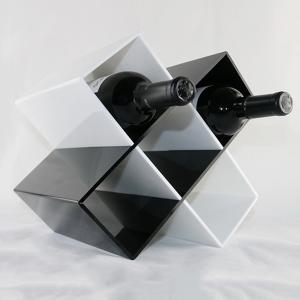 黑色透明白色亚克力葡萄酒展示架展示架