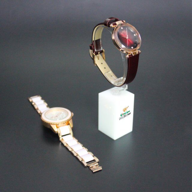 White Acrylic Watch Display Stand Jpg